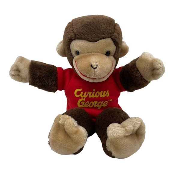 Vintage Gund Curious George Hand Puppet Stuffed Animal Plush Monkey - Picture 1 of 10